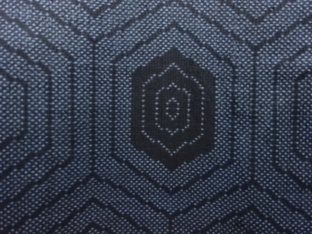 JAPANESE KIMONO / ANTIQUE DORO OSHIMA TSUMUGI / SILK / WOVEN KIKKO PATTERN